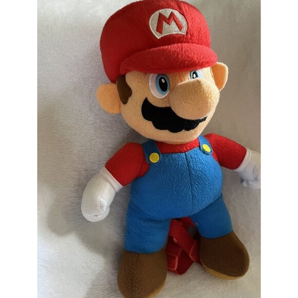 Super Mario Brothers Plush Backpack GREAT FOR GAMING ROOM AS WELL CLEAN - Picture 15 of 16